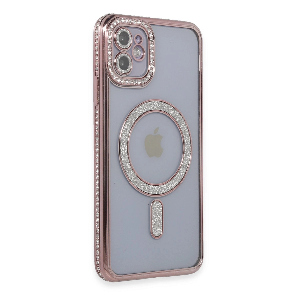 Evimdeyokyok Apple İphone 11 Kılıf Joke Simli Magneticsafe Kılıf - Pembe