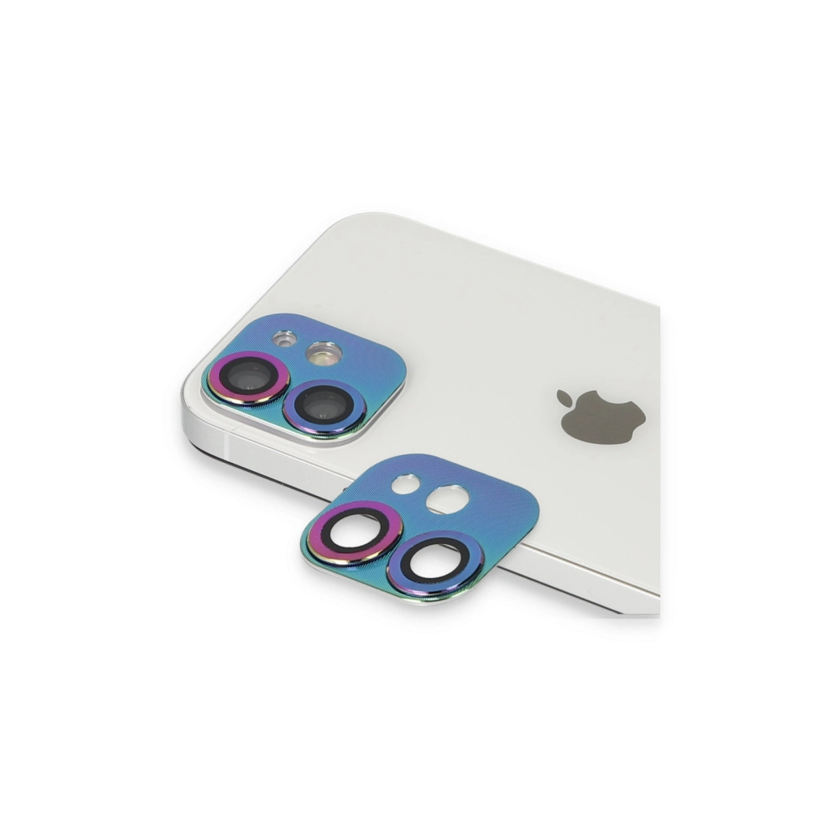Evimdeyokyok Apple İphone 11 Pers Alüminyum Kamera Lens - Rainbow