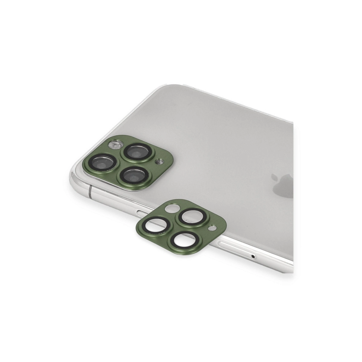 Evimdeyokyok Apple İphone 11 Pro Max Pers Alüminyum Kamera Lens - Yeşil