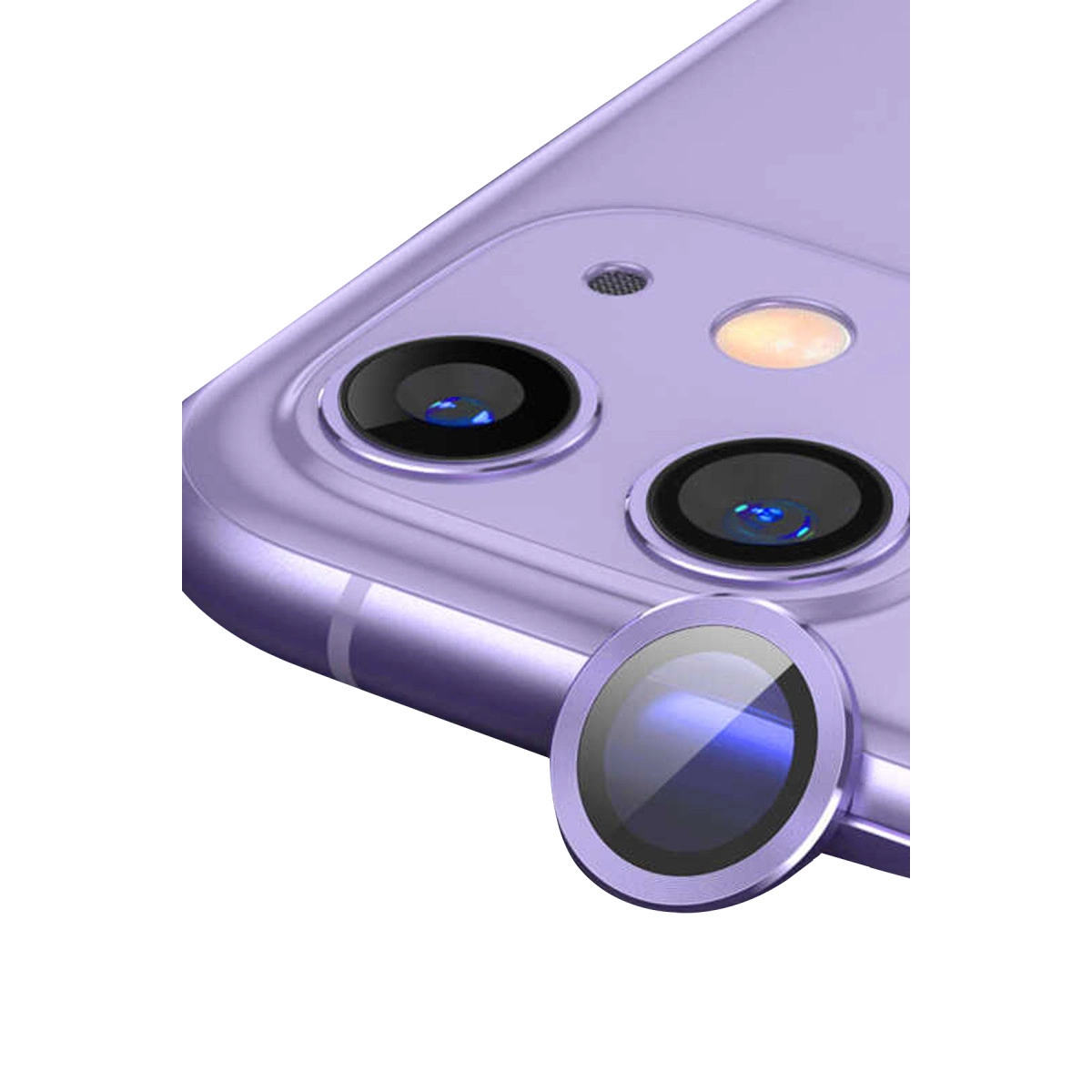 Evimdeyokyok Apple İphone 11 Raze Metal Kamera Lens - Mor