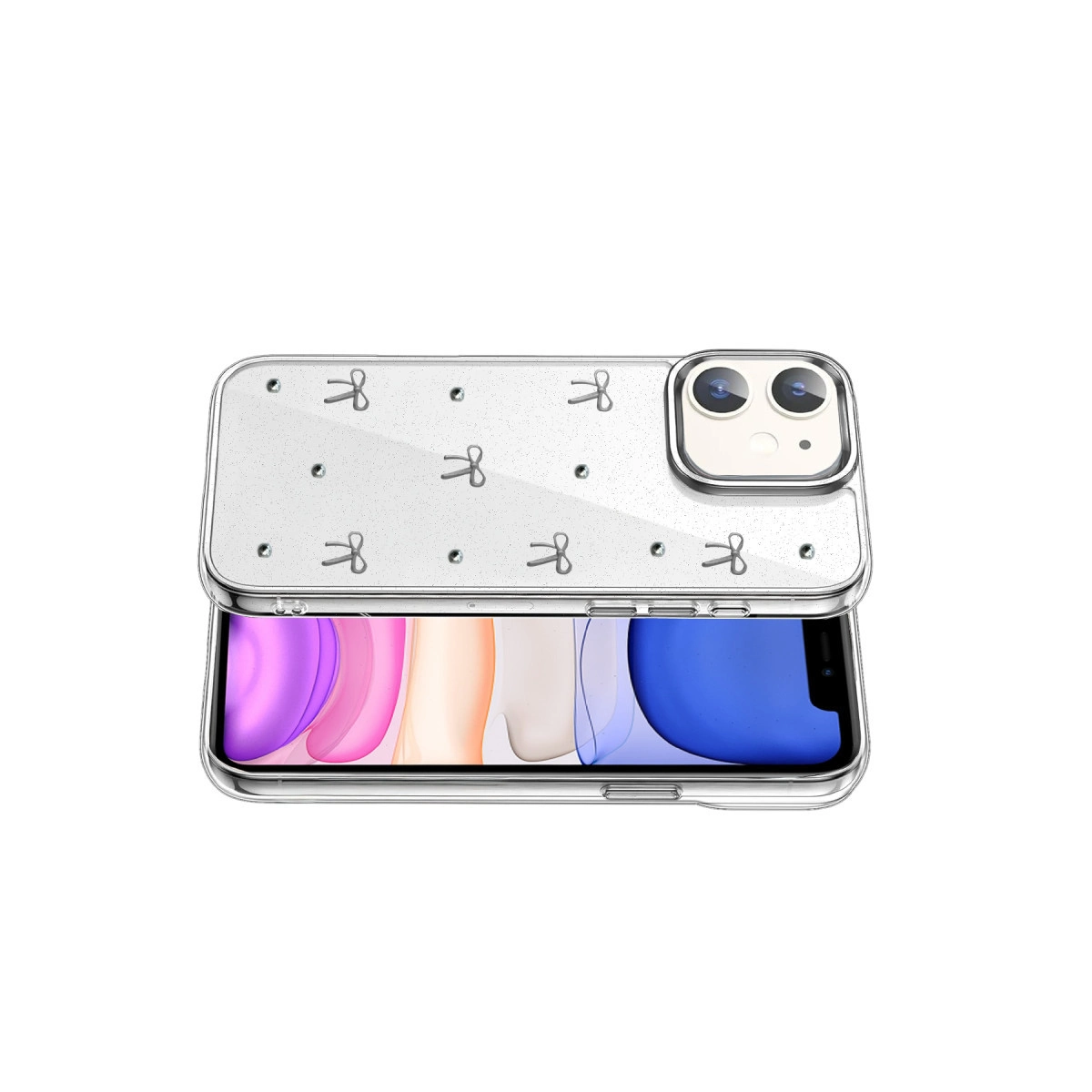 Evimdeyokyok Apple İphone 12 Fiyonk Desenli Kapak - Desen 5