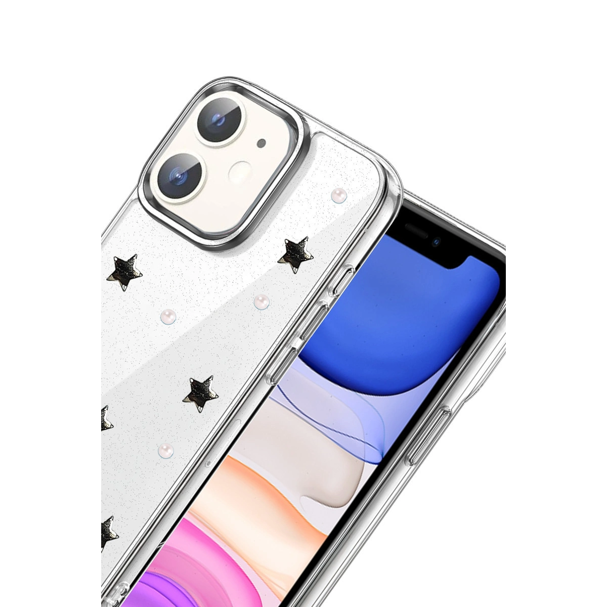 Evimdeyokyok Apple İphone 12 Fiyonk Desenli Kapak - Desen 7