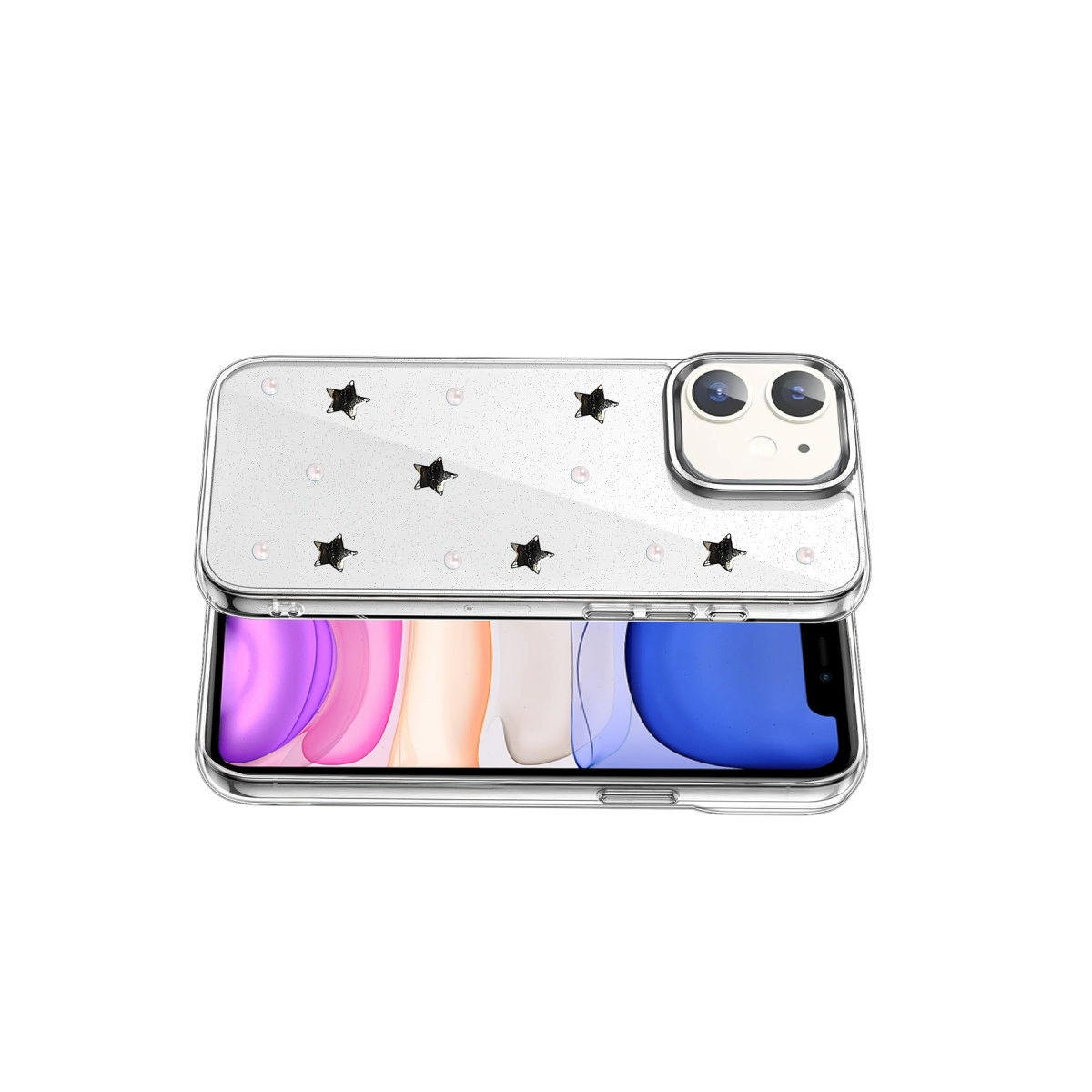 Evimdeyokyok Apple İphone 12 Fiyonk Desenli Kapak - Desen 7
