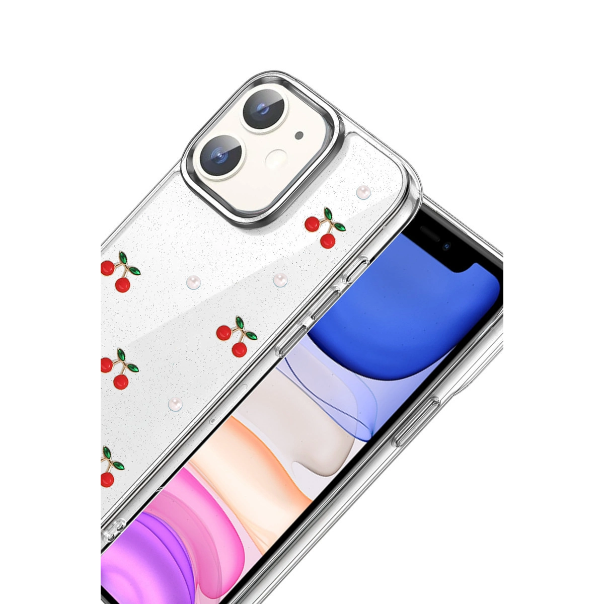 Evimdeyokyok Apple İphone 12 Fiyonk Desenli Kapak - Desen 9