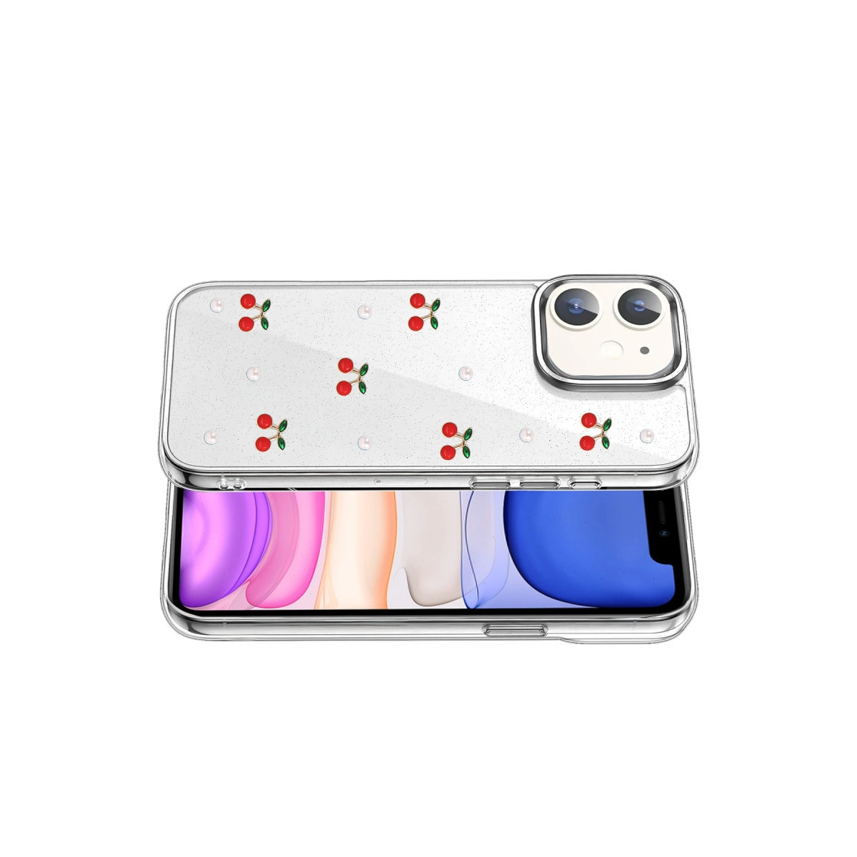 Evimdeyokyok Apple İphone 12 Fiyonk Desenli Kapak - Desen 9