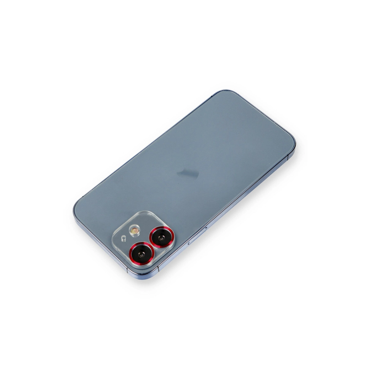 Evimdeyokyok Apple İphone 12 Metal Kamera Lens Koruma Cam - Kırmızı