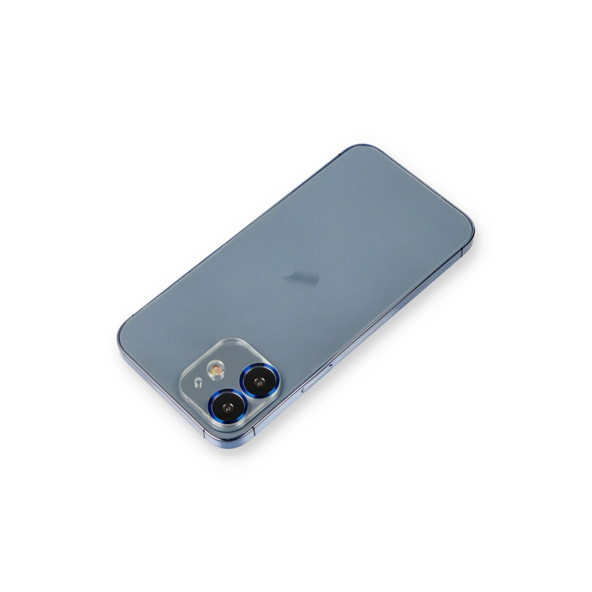 Evimdeyokyok Apple İphone 12 Metal Kamera Lens Koruma Cam - Mavi