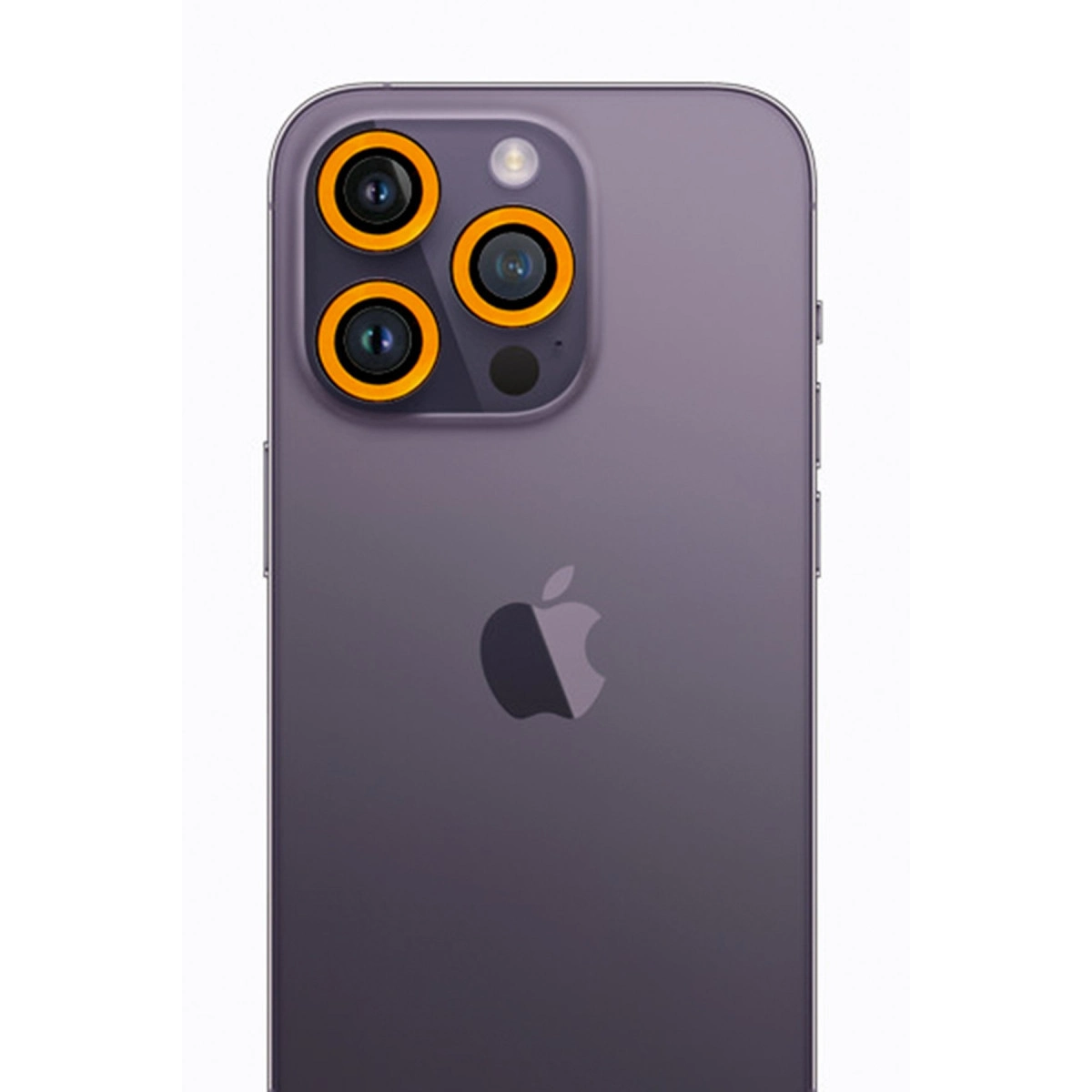 Evimdeyokyok Apple İphone 12 Pro Max Neon Fosforlu Kamera Lens - Sarı