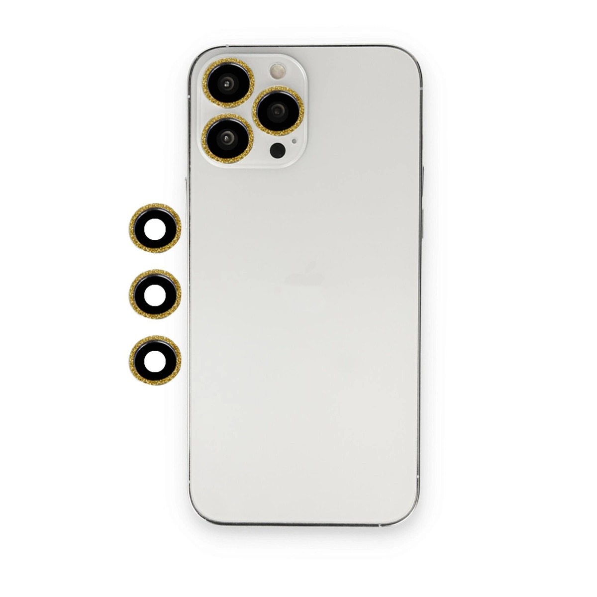 Evimdeyokyok Apple İphone 12 Pro Max Shine Kamera Lens - Gold