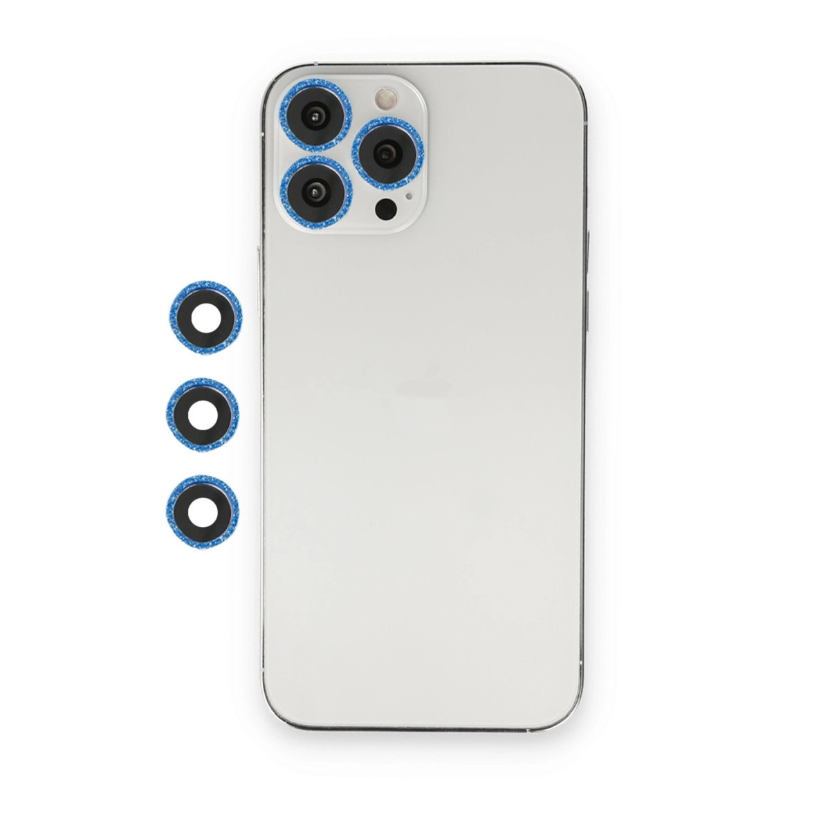 Evimdeyokyok Apple İphone 12 Pro Shine Kamera Lens - Mavi