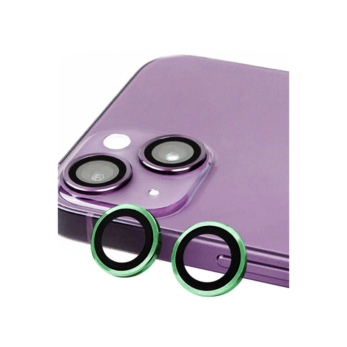 Evimdeyokyok Apple İphone 13 Mini Raze Metal Kamera Lens - Yeşil