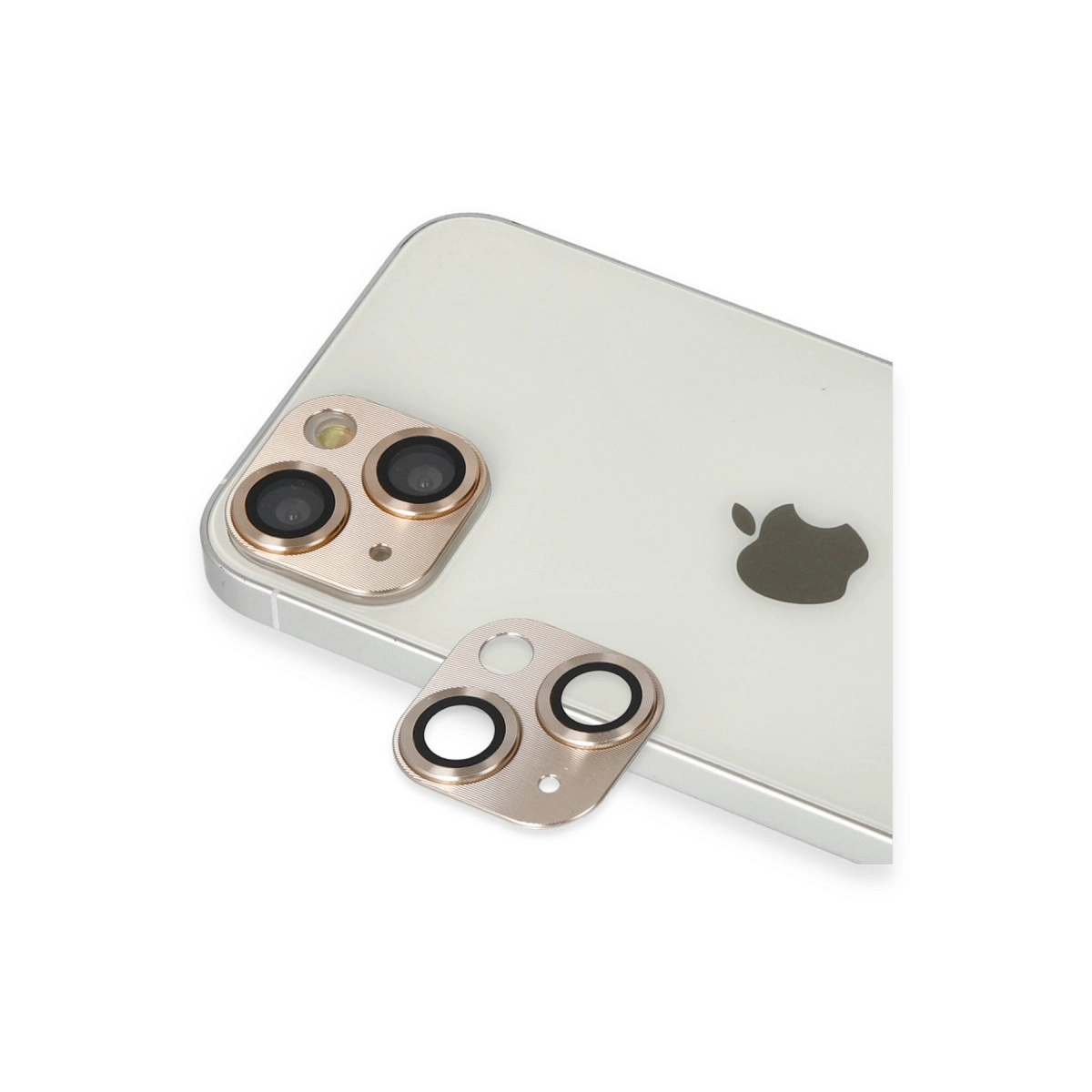 Evimdeyokyok Apple İphone 13 Pers Alüminyum Kamera Lens - Gold