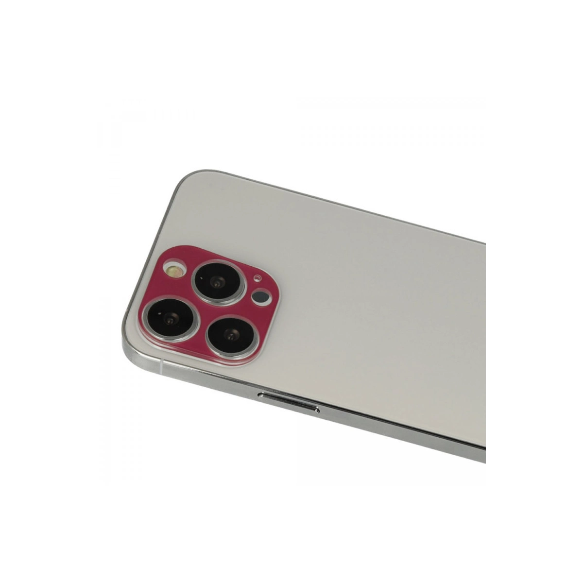 Evimdeyokyok Apple İphone 13 Pro Max Rainbow Kamera Lens Koruma Cam - Koyu Kırmızı