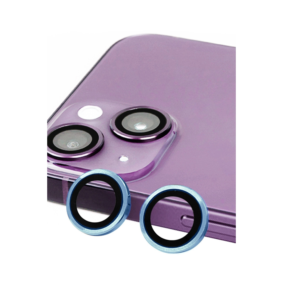 Evimdeyokyok Apple İphone 13 Raze Metal Kamera Lens - Mavi