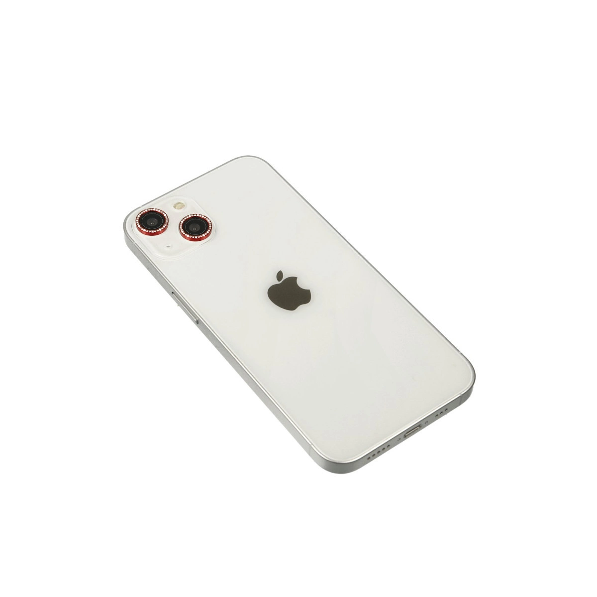 Evimdeyokyok Apple İphone 14 Diamond Kamera Lens - Kırmızı