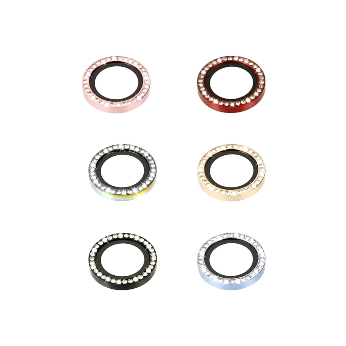 Evimdeyokyok Apple İphone 14 Diamond Kamera Lens - Yeşil