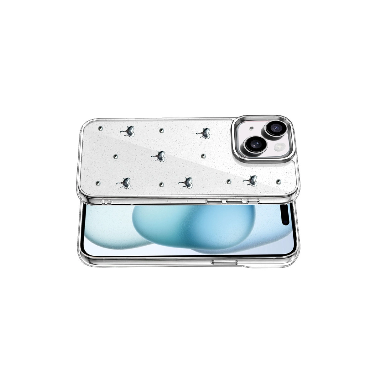 Evimdeyokyok Apple İphone 14 Fiyonk Desenli Kapak - Desen 1