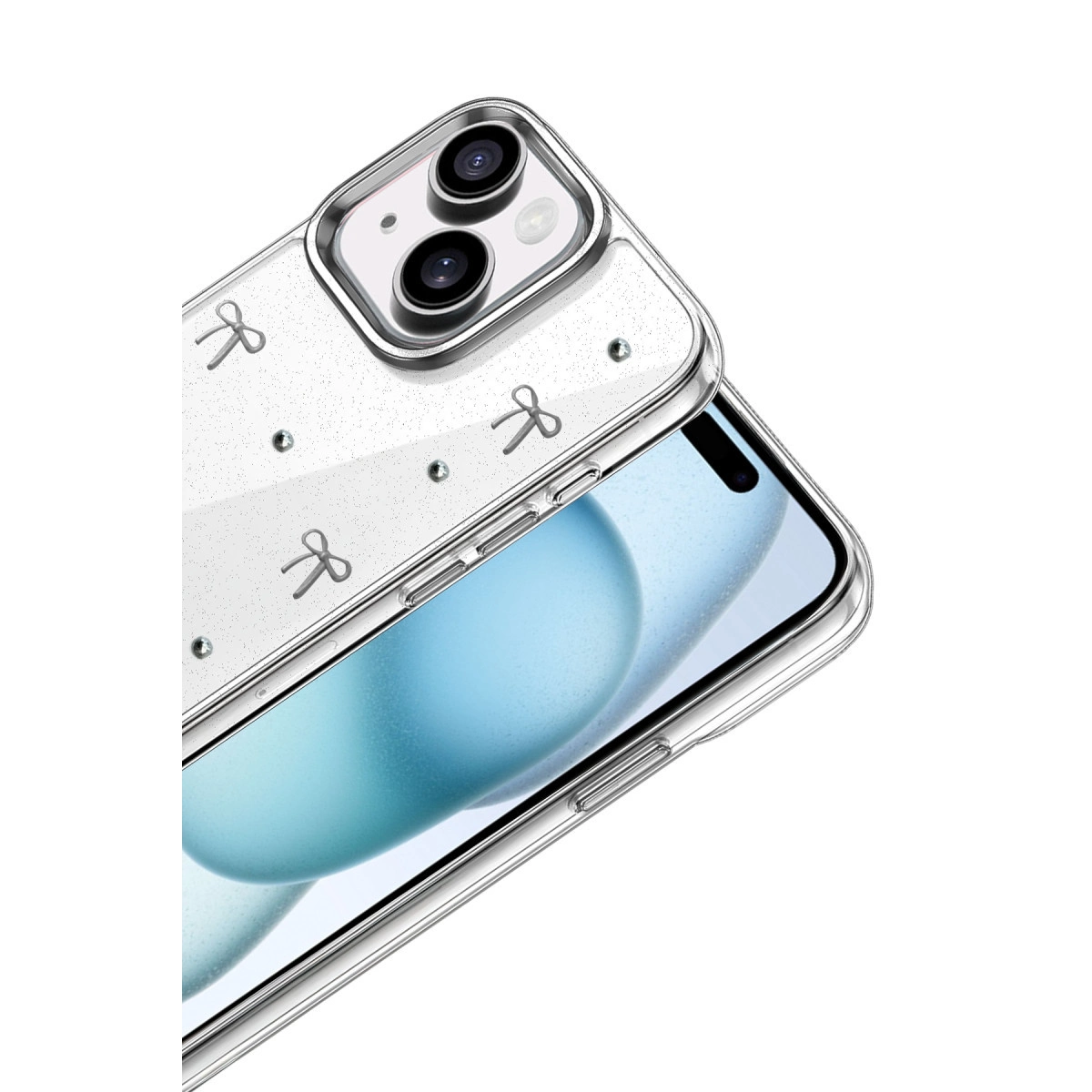Evimdeyokyok Apple İphone 14 Fiyonk Desenli Kapak - Desen 5