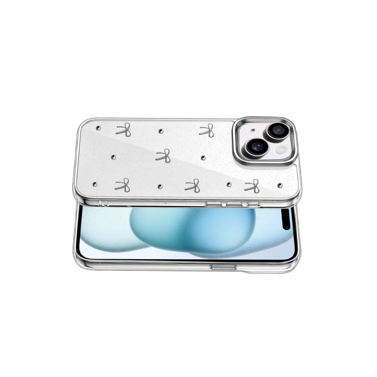 Evimdeyokyok Apple İphone 14 Fiyonk Desenli Kapak - Desen 5