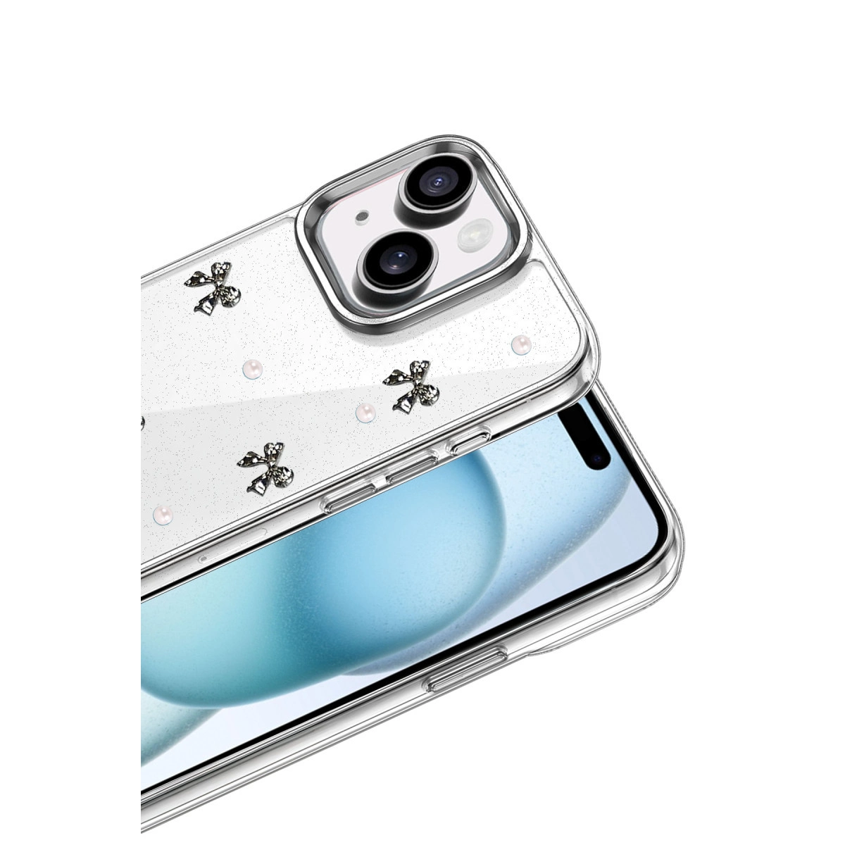 Evimdeyokyok Apple İphone 14 Fiyonk Desenli Kapak - Desen 8