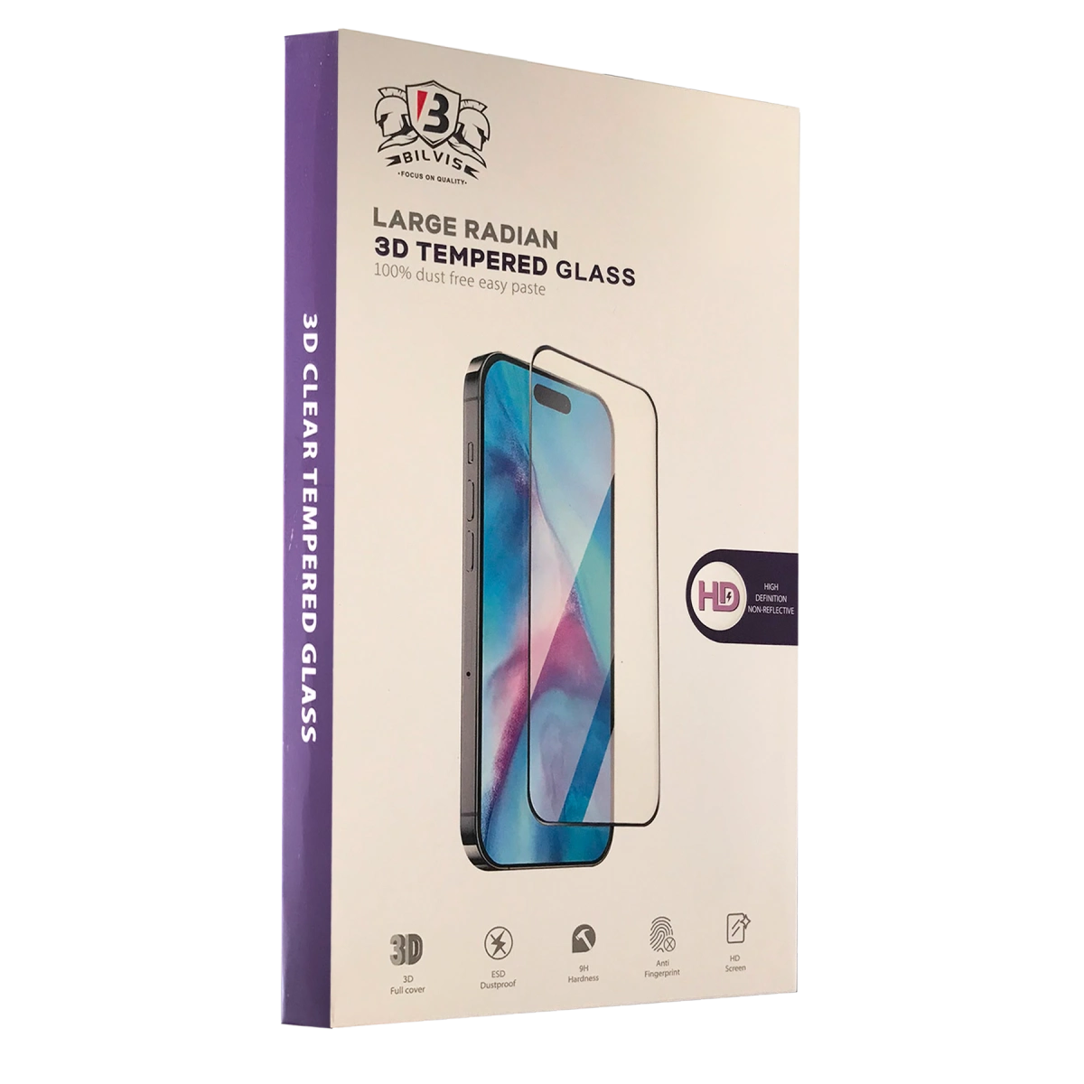 Evimdeyokyok Apple İphone 14 Pro Max Bilvis 3D Cam Ekran Koruyucu