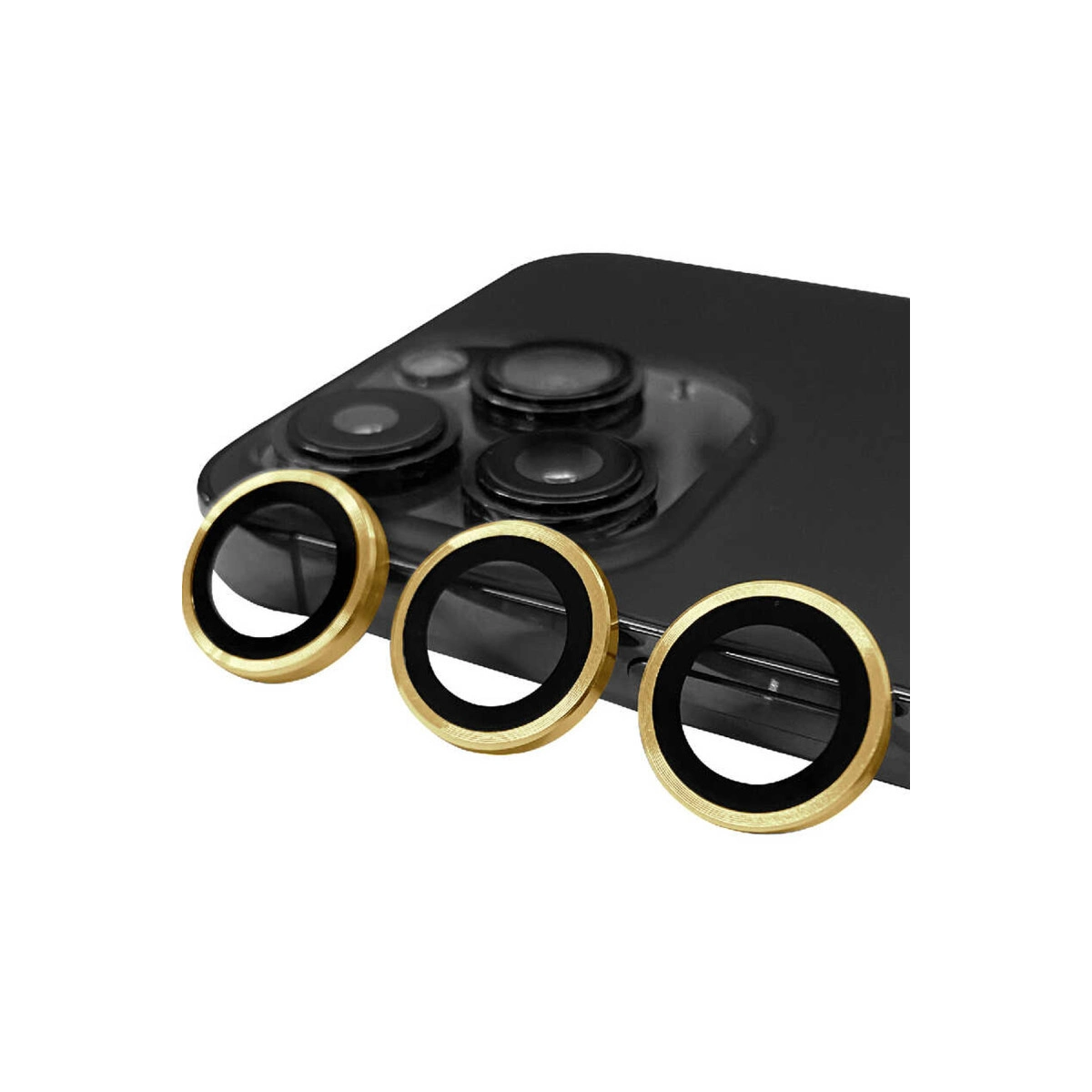 Evimdeyokyok Apple İphone 14 Pro Max Raze Metal Kamera Lens - Gold