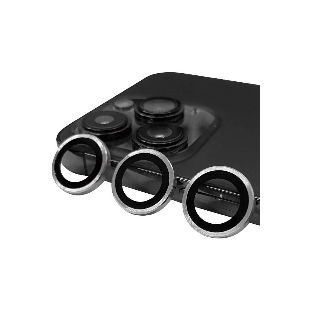 Evimdeyokyok Apple İphone 14 Pro Max Raze Metal Kamera Lens - Gümüş