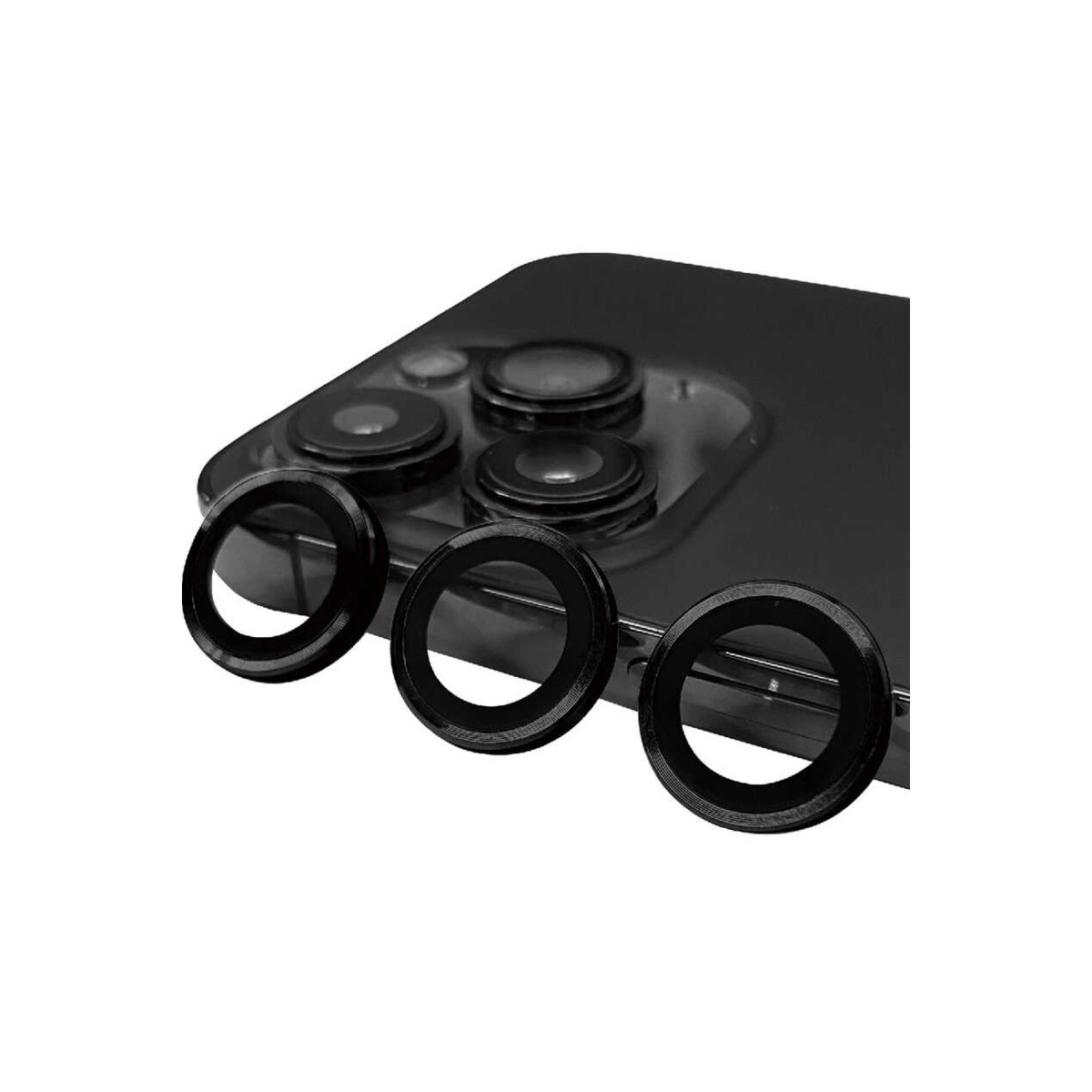 Evimdeyokyok Apple İphone 14 Pro Max Raze Metal Kamera Lens - Siyah