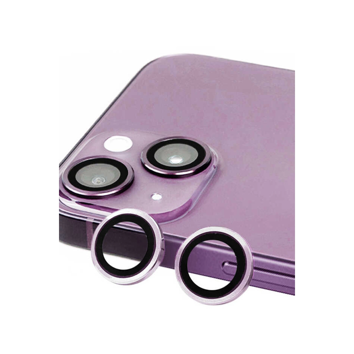 Evimdeyokyok Apple İphone 14 Raze Metal Kamera Lens - Mor