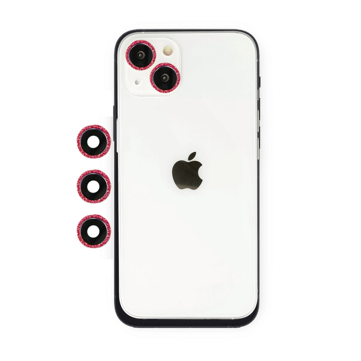 Evimdeyokyok Apple İphone 14 Shine Kamera Lens - Kırmızı