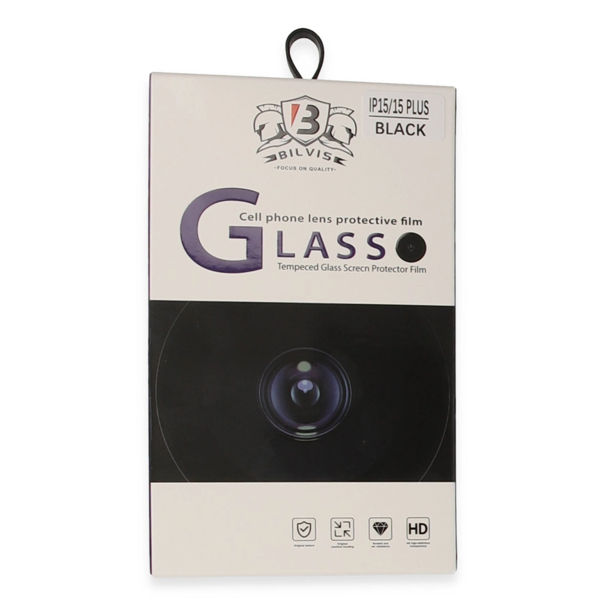 Evimdeyokyok Apple İphone 15 Bilvis Titan Kamera Lens - Siyah