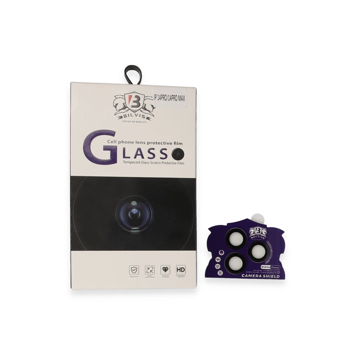 Evimdeyokyok Apple İphone 15 Pro Max Bilvis Titan Kamera Lens - Siyah