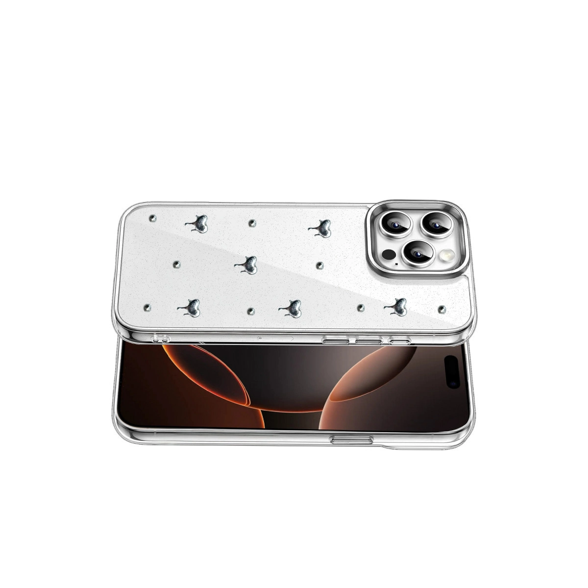 Evimdeyokyok Apple İphone 15 Pro Max Fiyonk Desenli Kapak - Desen 1