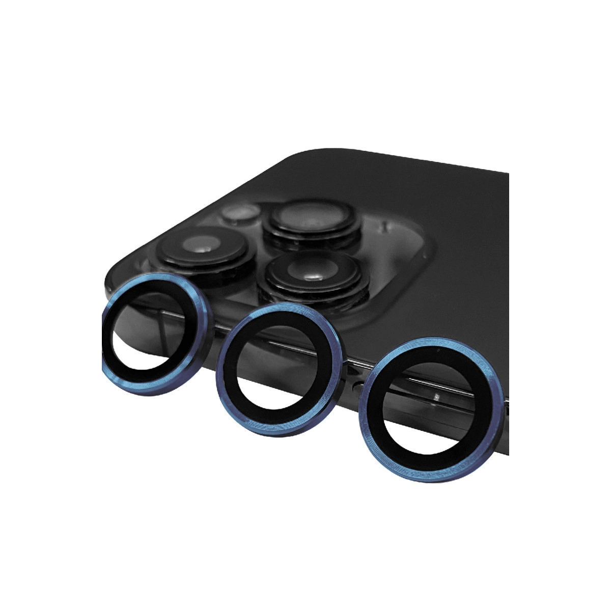 Evimdeyokyok Apple İphone 15 Pro Raze Metal Kamera Lens - Lacivert