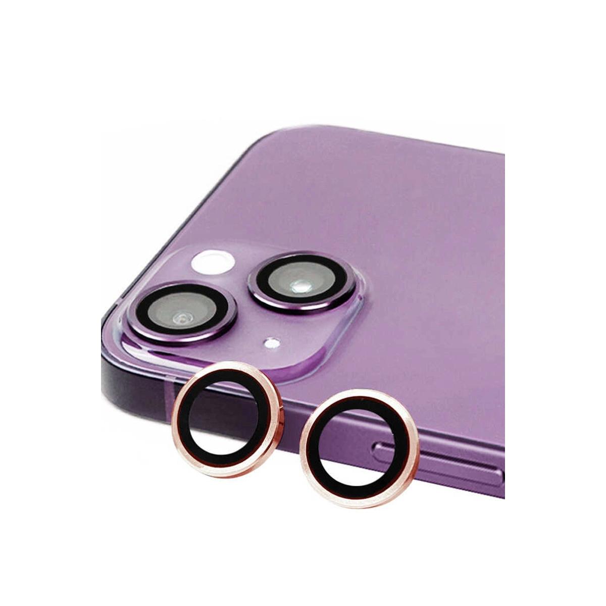 Evimdeyokyok Apple İphone 15 Raze Metal Kamera Lens - Pembe