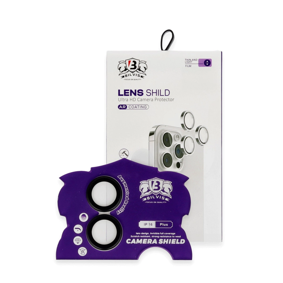 Evimdeyokyok Apple İphone 16 Bilvis Titan Kamera Lens - Siyah