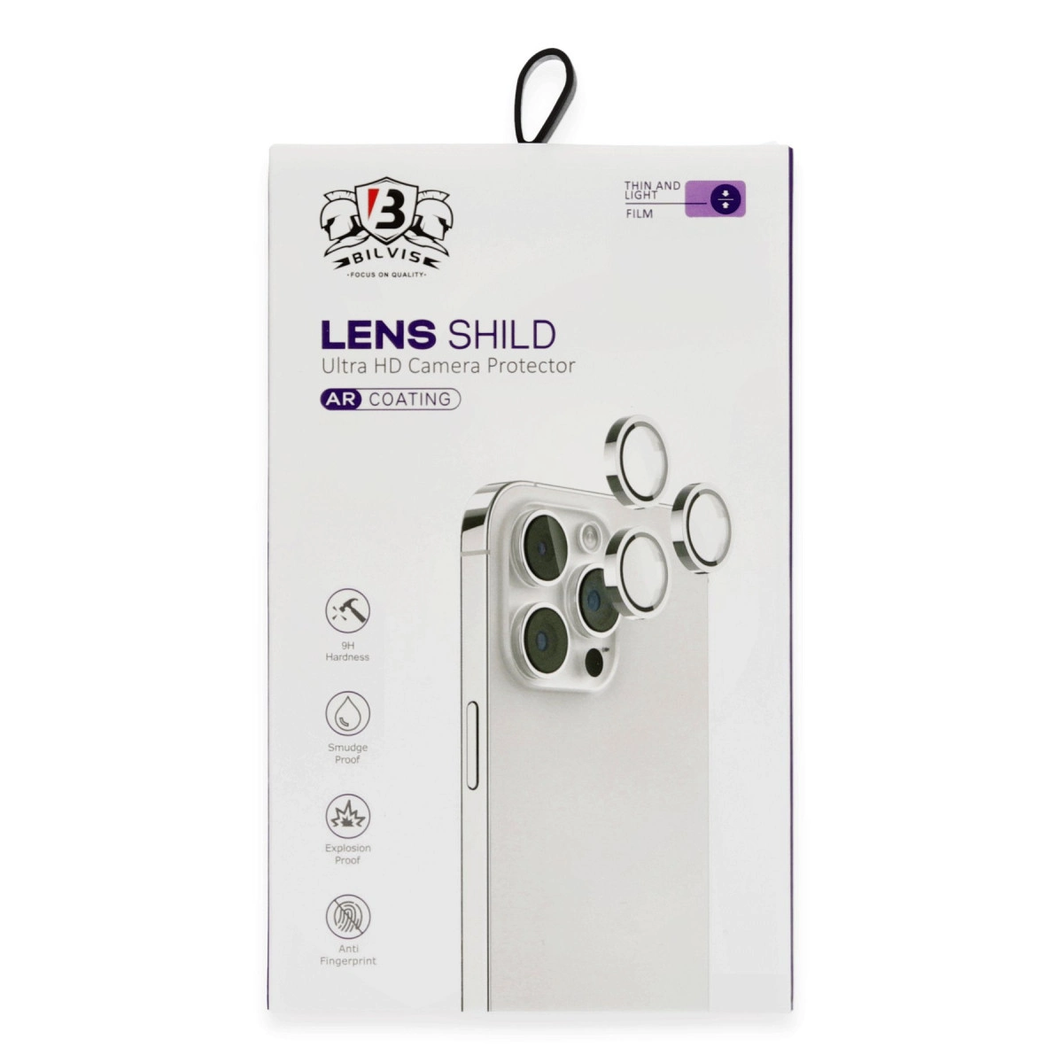 Evimdeyokyok Apple İphone 16 Bilvis Titan Kamera Lens - Siyah