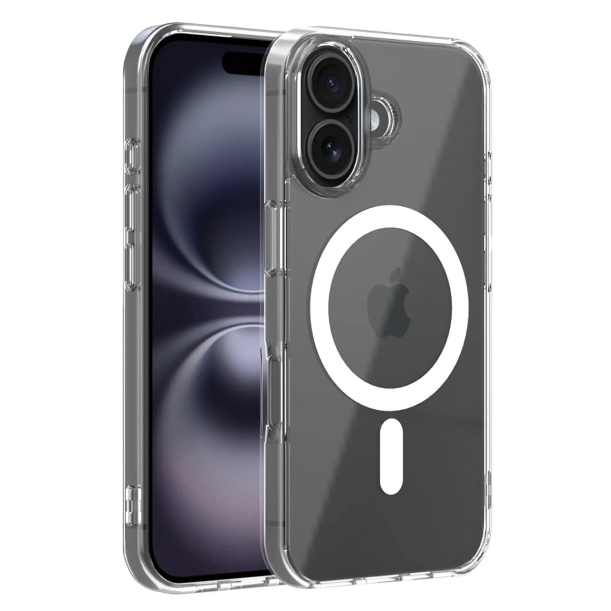 Evimdeyokyok Apple İphone 16 Combo Sert Şeffaf Magsafe Kapak - Şeffaf