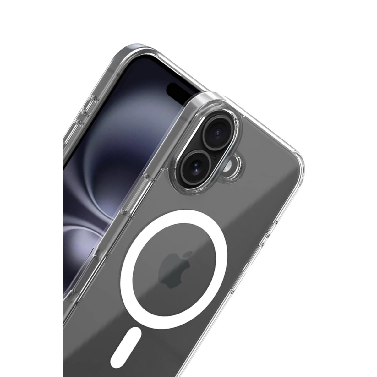 Evimdeyokyok Apple İphone 16 Combo Sert Şeffaf Magsafe Kapak - Şeffaf