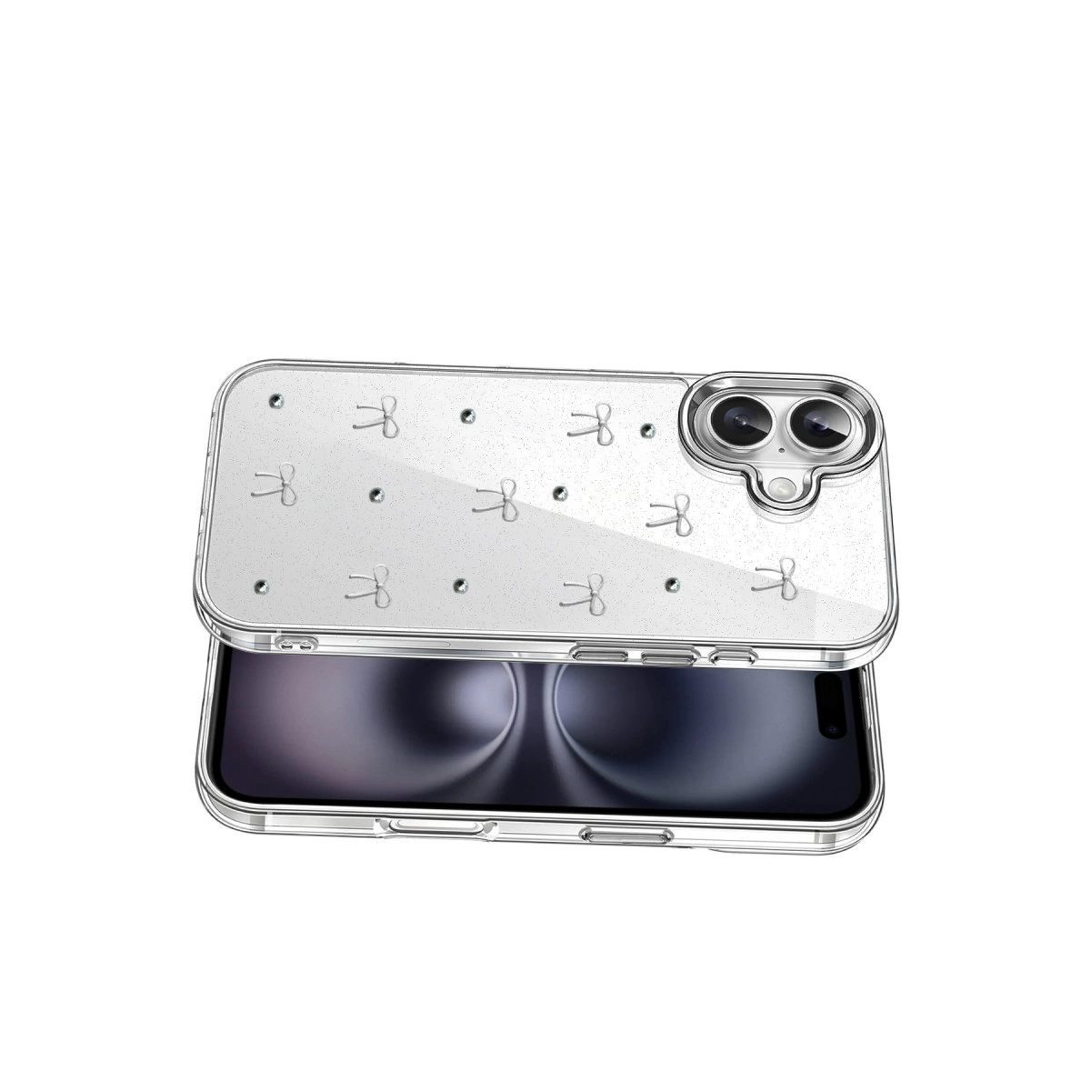 Evimdeyokyok Apple İphone 16 Fiyonk Desenli Kapak - Desen 5