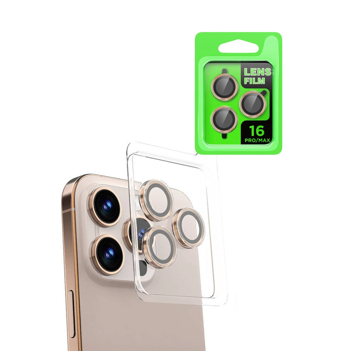 Evimdeyokyok Apple İphone 16 Pro Max Raze Metal Kamera Lens - Natural Grey