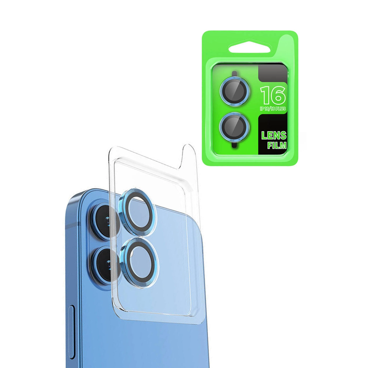 Evimdeyokyok Apple İphone 16 Raze Metal Kamera Lens - Lacivert