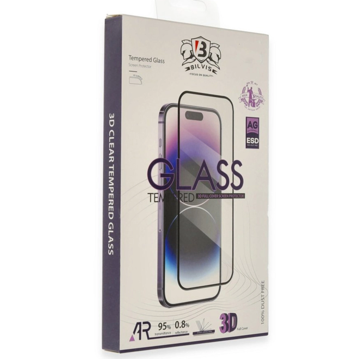 Evimdeyokyok Apple İphone 17 Air Bilvis 3D Cam Ekran Koruyucu - Siyah