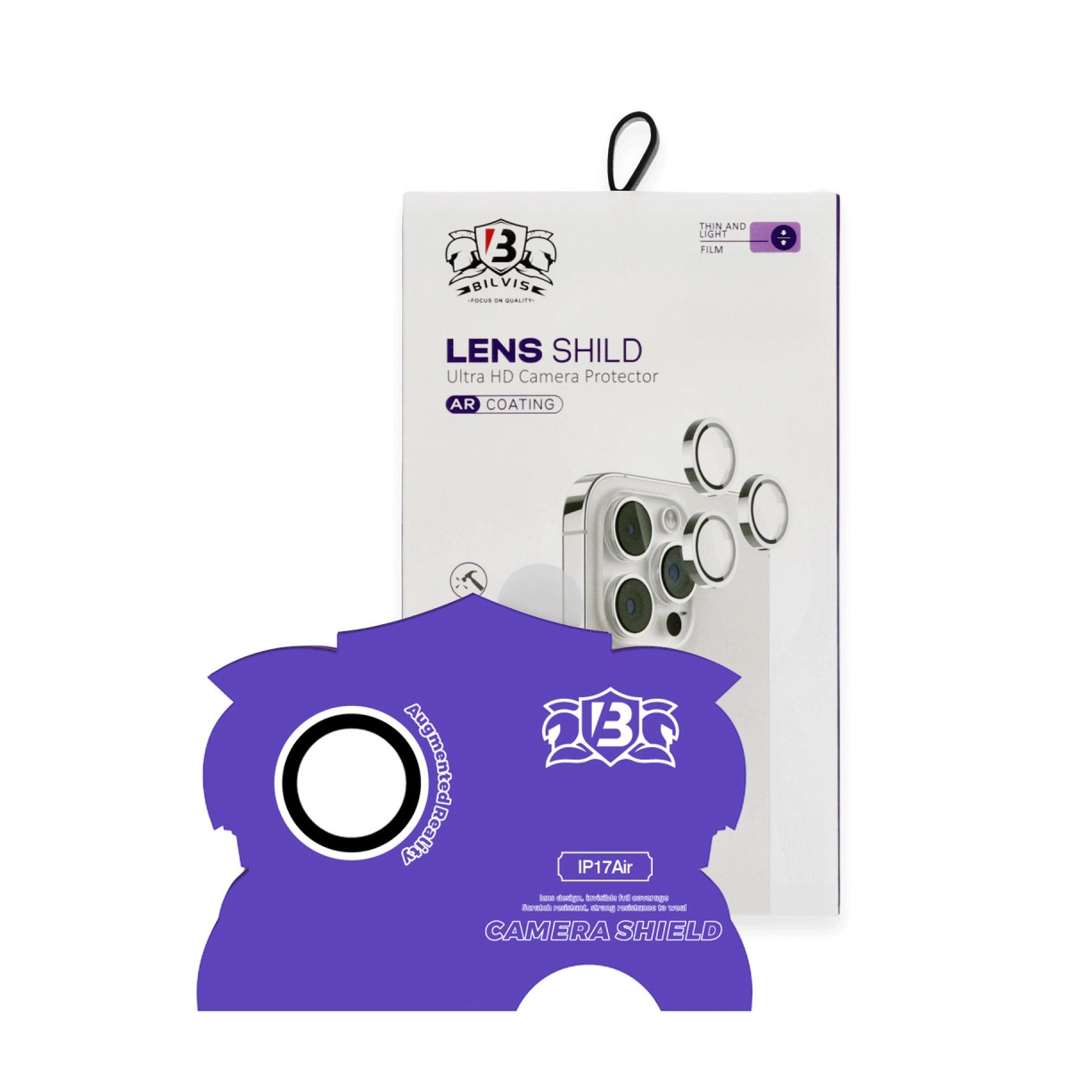 Evimdeyokyok Apple İphone 17 Air Bilvis Titan Kamera Lens - Gümüş