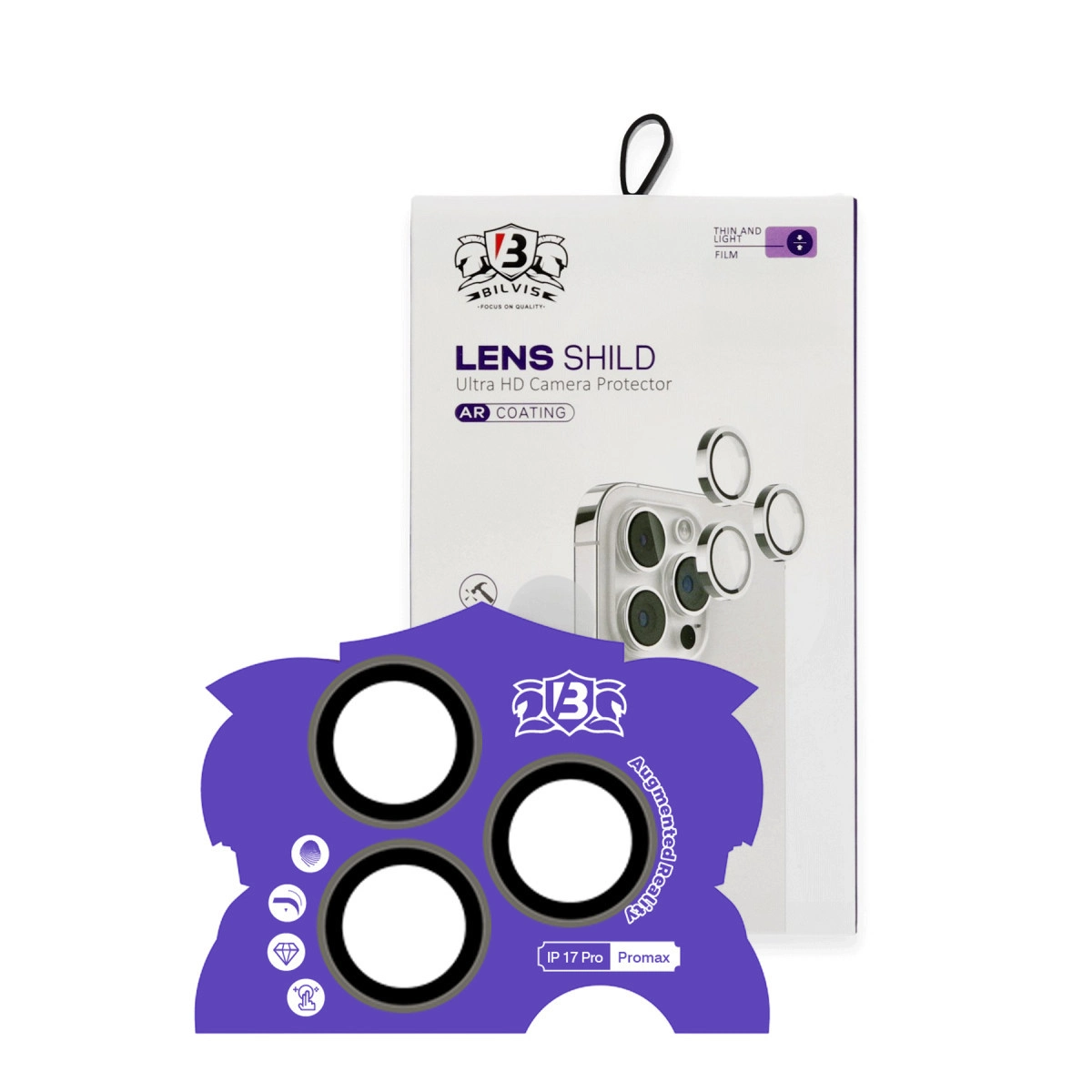Evimdeyokyok Apple İphone 17 Pro Max Bilvis Titan Kamera Lens - Natural Grey