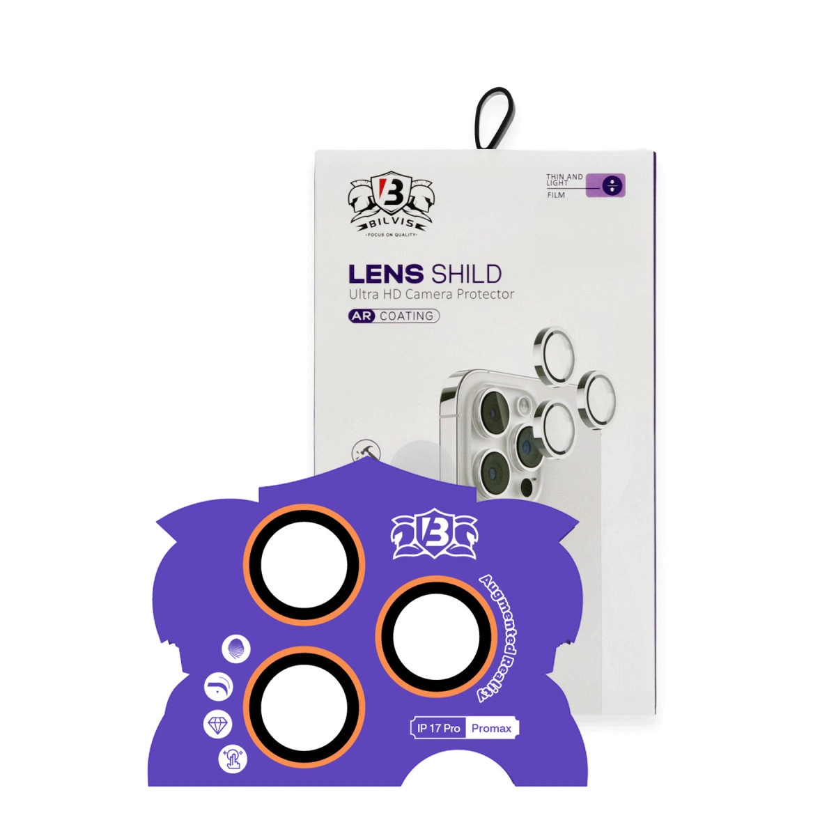 Evimdeyokyok Apple İphone 17 Pro Max Bilvis Titan Kamera Lens - Turuncu