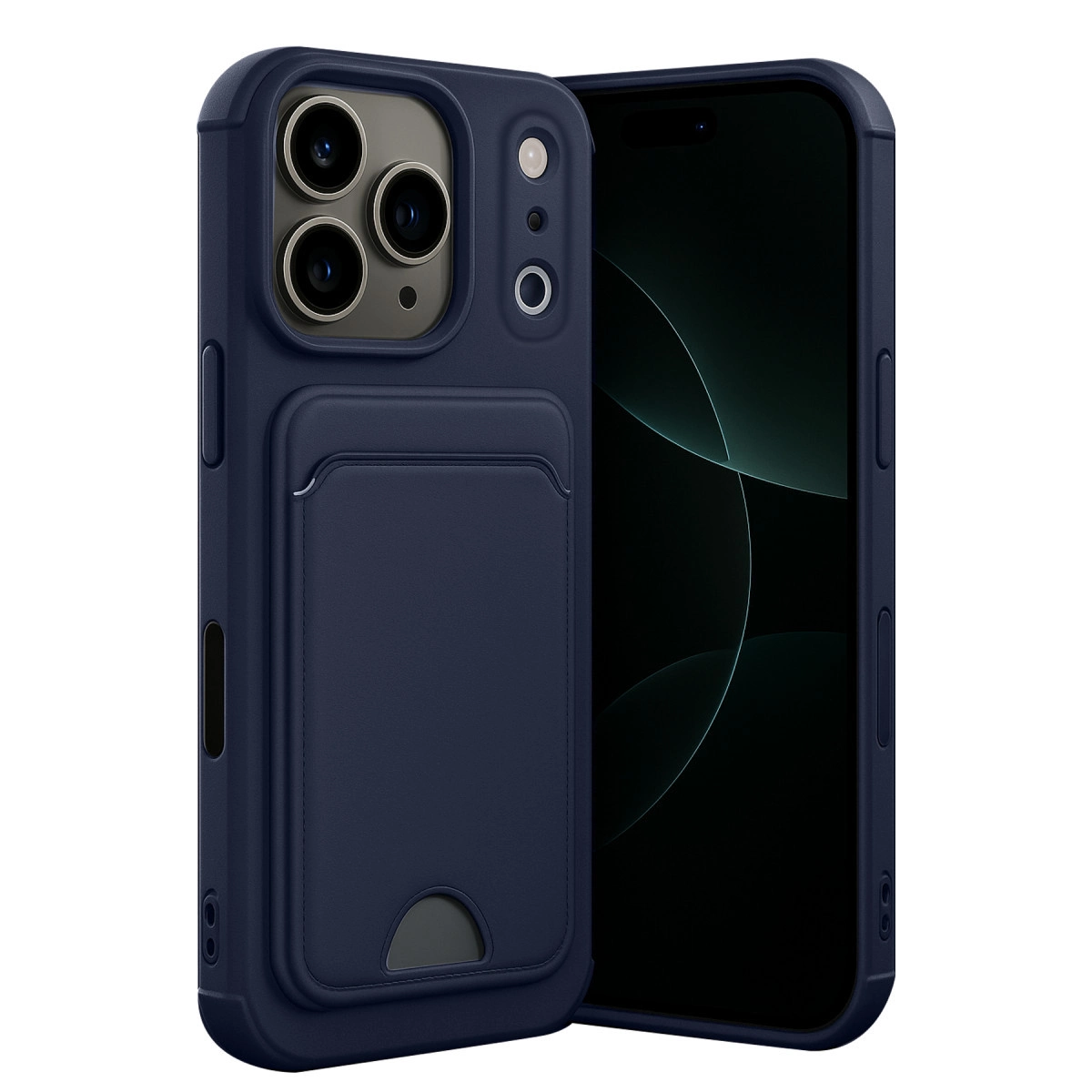 Evimdeyokyok Apple İphone 17 Pro Max Kelvin Kartvizitli Silikon - Lacivert
