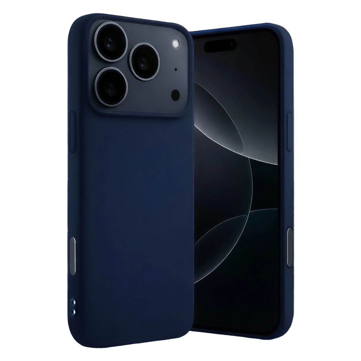 Evimdeyokyok Apple İphone 17 Pro Max Nano İçi Kadife Silikon - Lacivert
