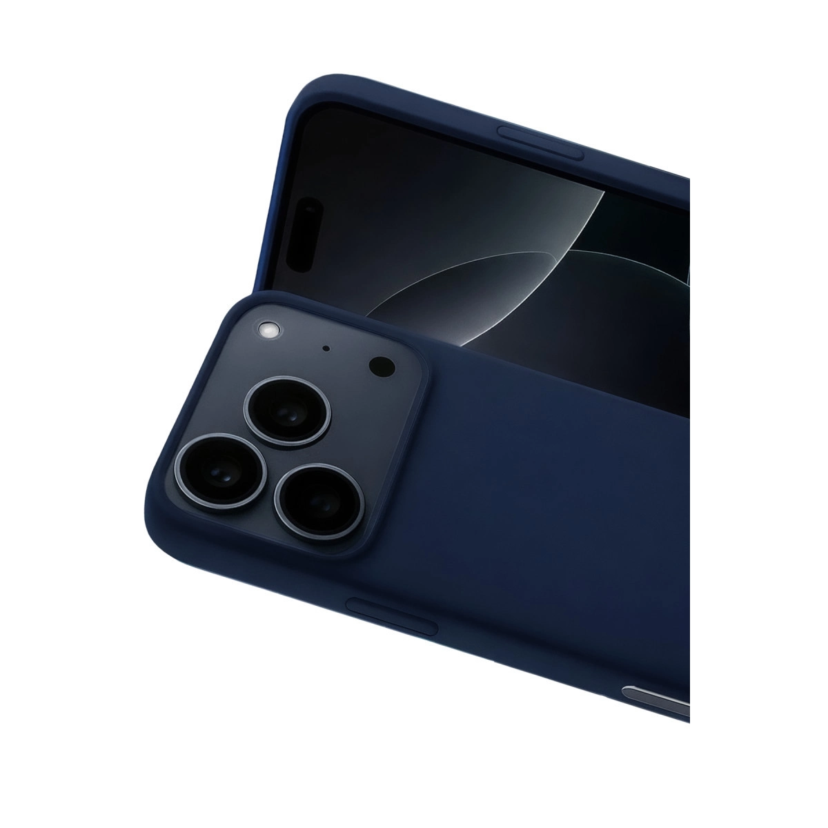 Evimdeyokyok Apple İphone 17 Pro Max Nano İçi Kadife Silikon - Lacivert