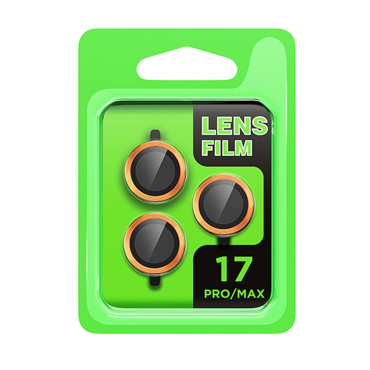 Evimdeyokyok Apple İphone 17 Pro Raze Metal Kamera Lens - Turuncu